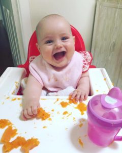 Ava at 6mo - Baby led weaning