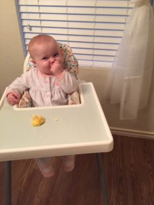 Evelyn at 6mo - Baby led Weaning