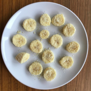 Banana with bread crumbs- Baby led weaning