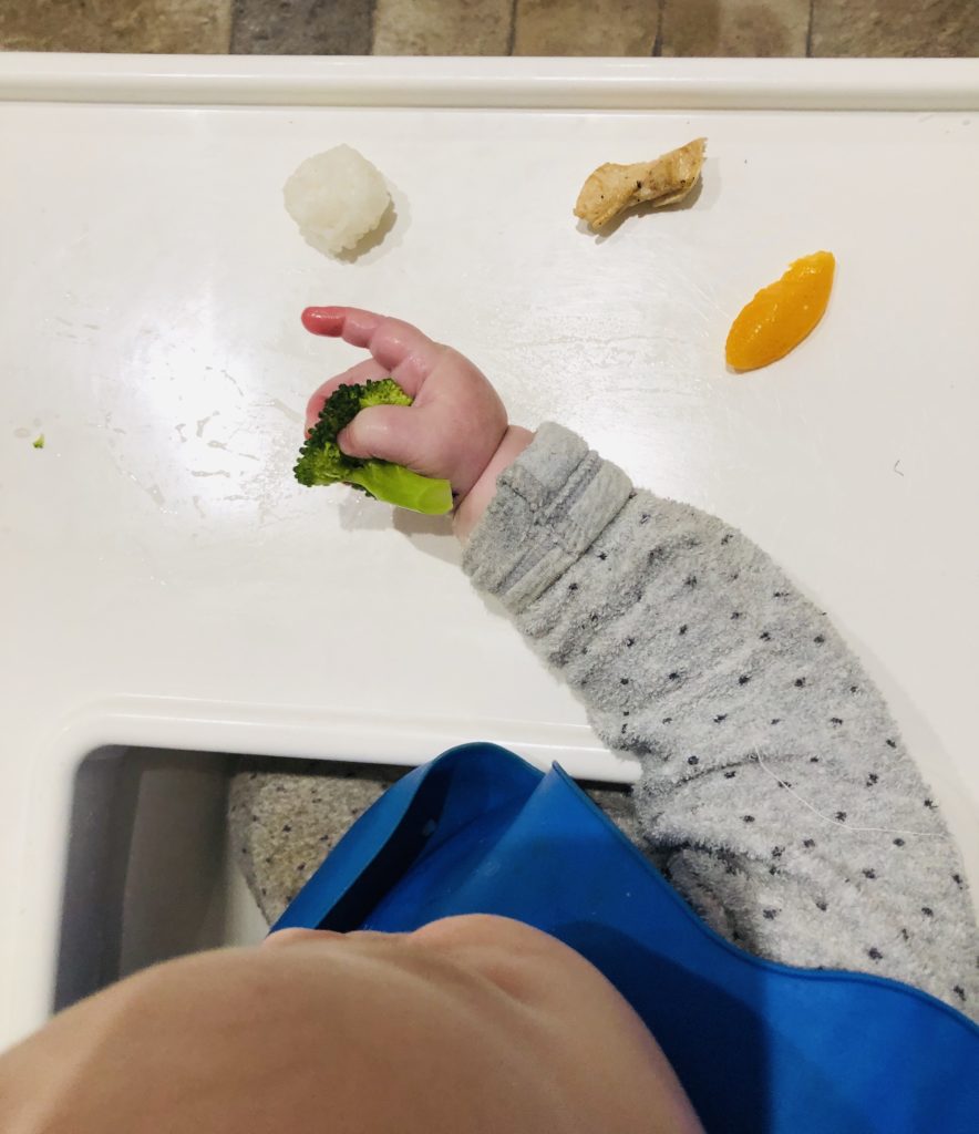 how to serve on a highchair tray for 6mo+