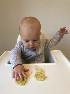 How to offer flat bread with avocado to a 6 month old+