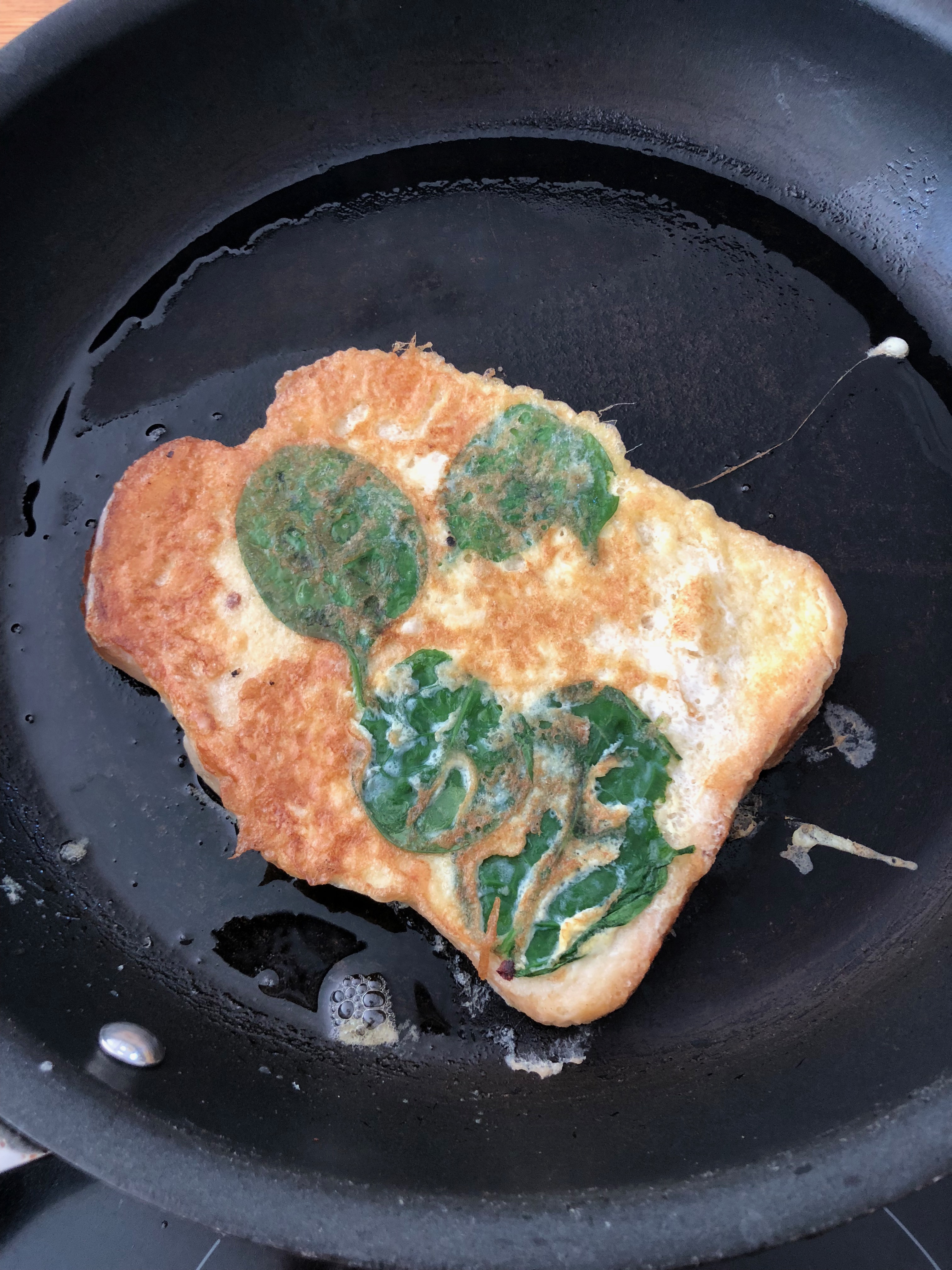 Eggy-Spinach Bread