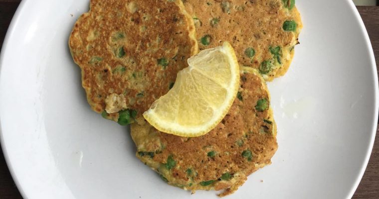 Zucchini (courgette), Pea & Sesame Seed Fritters