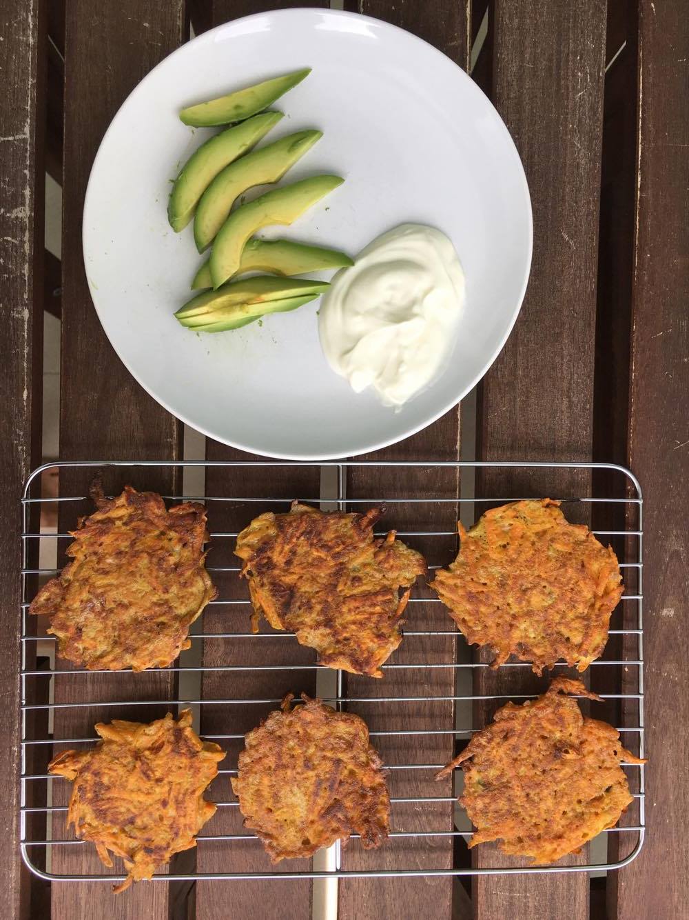 BLW sweet potato fritters