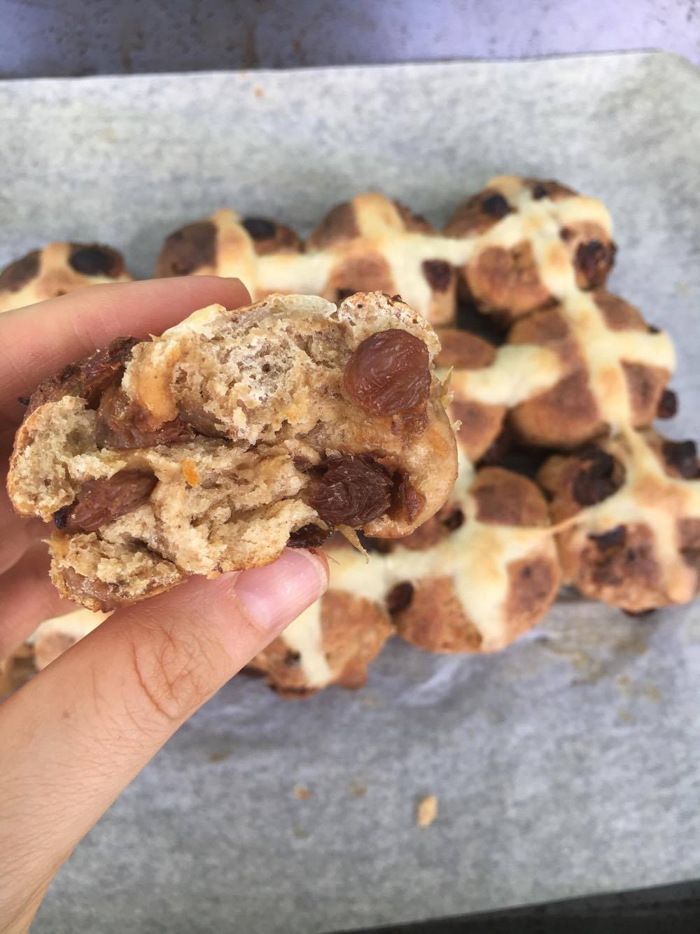 Healthy Hot Cross Buns