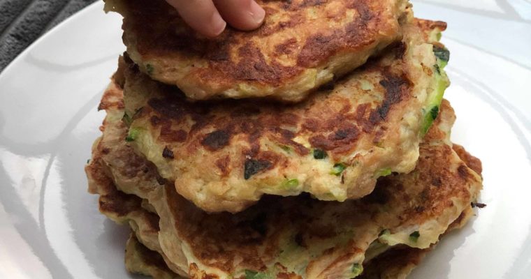 Tuna + Zucchini Pancakes (4 ingredients)