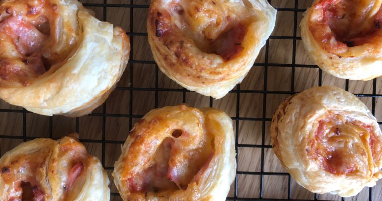 Ham & Cheese Pinwheels (4 ingredients)