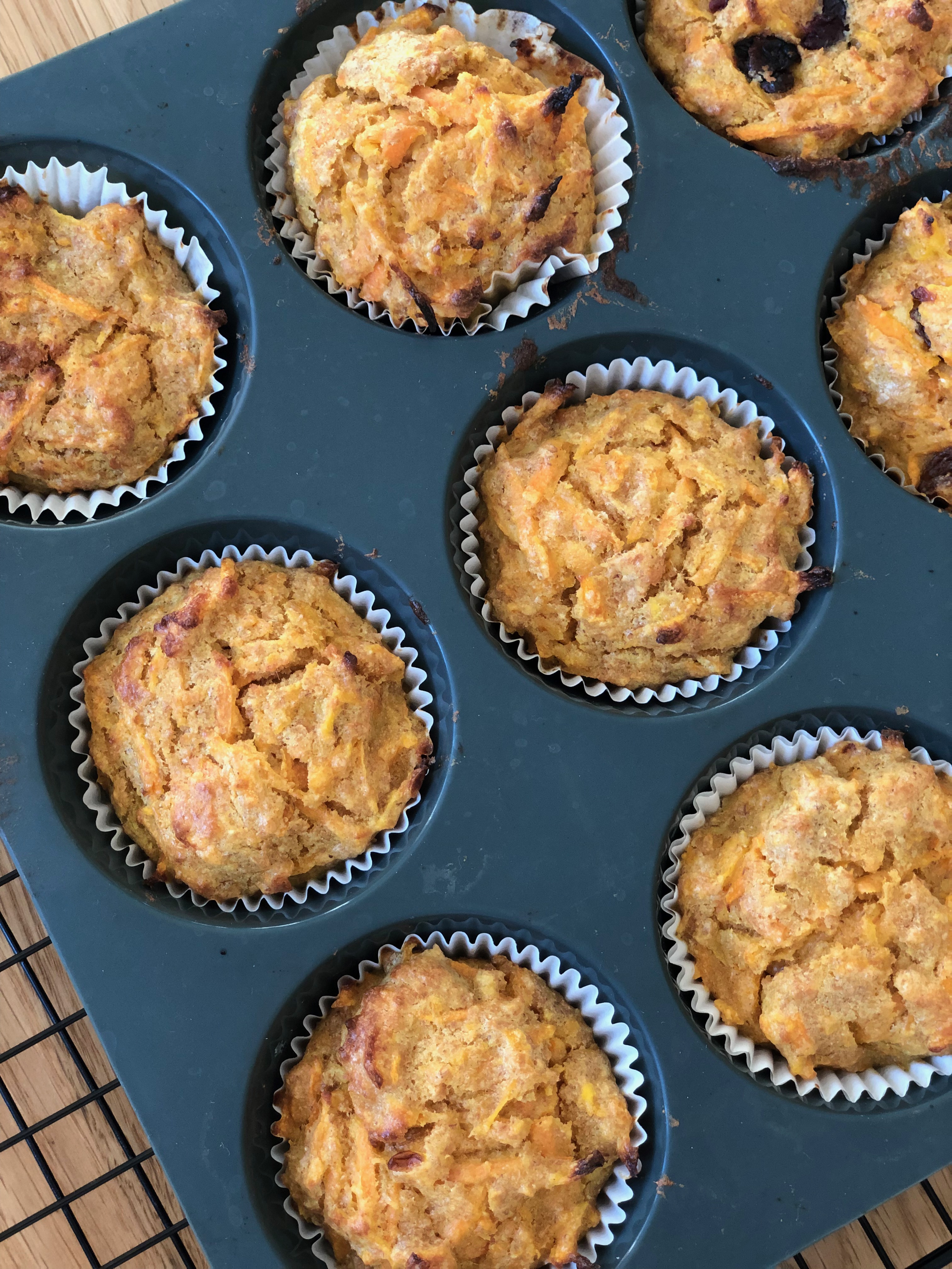 Carrot & Orange Muffins (NO sugar)